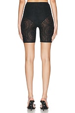 VERSACE Lace Short in Nero, view 3, click to view large image.