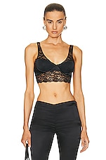 VERSACE Lace Bra in Black, view 1, click to view large image.