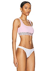 VERSACE Topeka Jersey Bra in Pale Pink, view 2, click to view large image.