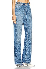 VERSACE Straight Leg in Medium Blue, view 2, click to view large image.