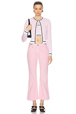 VERSACE Wide Leg in Pastel Pink, view 4, click to view large image.