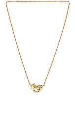 VERSACE Metal Pendant Necklace in Gold, view 1, click to view large image.