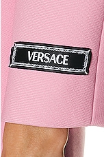 VERSACE Informal Cropped Jacket in Rose, view 5, click to view large image.