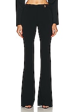 VERSACE Stretch Wide Leg Pant in Black, view 1, click to view large image.