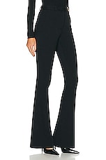 VERSACE Informal Stretch Wool Pant in Black, view 2, click to view large image.