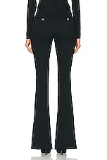 VERSACE Informal Stretch Wool Pant in Black, view 3, click to view large image.