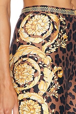 VERSACE Wild Barocco Legging in Chestnut & Gold, view 6, click to view large image.