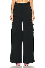 VERSACE Cargo Pant in Nero, view 1, click to view large image.