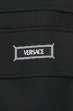 VERSACE Cargo Pant in Nero, view 6, click to view large image.
