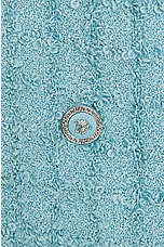 VERSACE Heritage Tweed Skirt in Pale Blue, view 5, click to view large image.