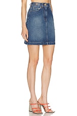 VERSACE Denim Skirt in Blu Medio, view 2, click to view large image.