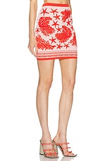 VERSACE Mini Skirt in Dusty Rose, view 2, click to view large image.