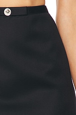 VERSACE Mini Skirt in Black, view 6, click to view large image.