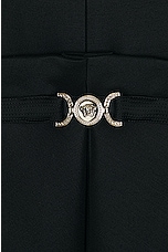 VERSACE Flared Mini Skirt in Black, view 5, click to view large image.