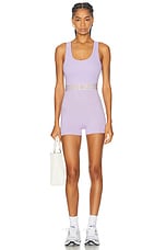 VERSACE Jersey Romper in Mauve, view 1, click to view large image.