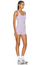 VERSACE Jersey Romper in Mauve, view 2, click to view large image.