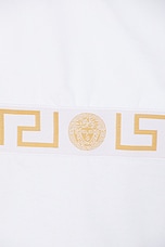 VERSACE Jersey Romper in Optical White, view 4, click to view large image.