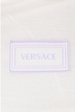 VERSACE Polo Top in Ivory, view 5, click to view large image.