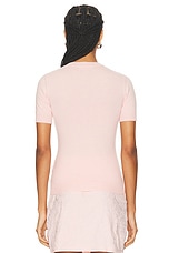 VERSACE Short Sleeve Top in Dusty Rose, view 3, click to view large image.