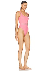 VERSACE One Piece Swimsuit in Flamingo, view 2, click to view large image.