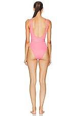 VERSACE One Piece Swimsuit in Flamingo, view 3, click to view large image.