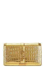 VERSACE Wallet On Chain Bag in Gold, view 1, click to view large image.