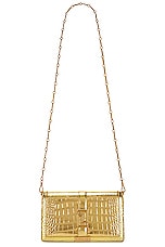 VERSACE Wallet On Chain Bag in Gold, view 5, click to view large image.