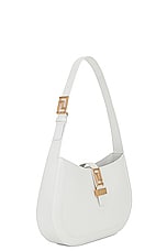 VERSACE Large Hobo Bag in Optical White, view 4, click to view large image.