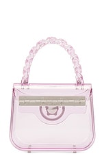 VERSACE Mini Top Handle Bag in English Rose, view 4, click to view large image.