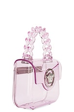 VERSACE Mini Top Handle Bag in English Rose, view 5, click to view large image.