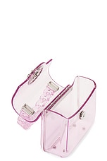 VERSACE Mini Top Handle Bag in English Rose, view 6, click to view large image.