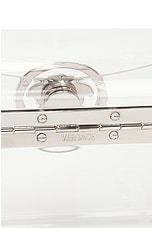 VERSACE Mini Top Handle Bag in Transparent, view 7, click to view large image.