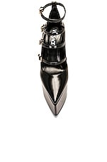 VERSACE Tempest Pump in Black & Gold, view 4, click to view large image.