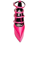 VERSACE Tempest Pump in Tropical Pink & Palladium, view 4, click to view large image.