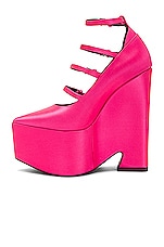 VERSACE Tempest Pump in Tropical Pink & Palladium, view 5, click to view large image.