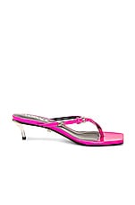 VERSACE Thong Sandal in Hot Pink & Palladium, view 1, click to view large image.
