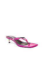 VERSACE Thong Sandal in Hot Pink & Palladium, view 2, click to view large image.