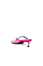 VERSACE Thong Sandal in Hot Pink & Palladium, view 3, click to view large image.