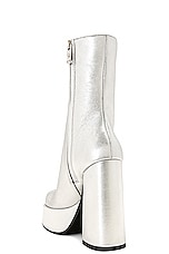 VERSACE Platform Boot in Silver & Palladium, view 3, click to view large image.