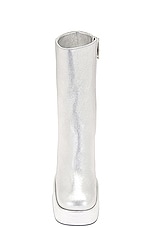 VERSACE Platform Boot in Silver & Palladium, view 4, click to view large image.