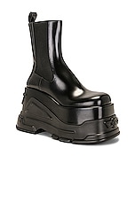 VERSACE Platform Boot in Black, view 2, click to view large image.