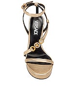 VERSACE Ankle Strap Sandal in Gold, view 4, click to view large image.