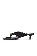 VERSACE Fabric Sandals in Black, view 5, click to view large image.