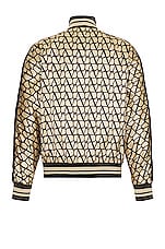 Valentino Souvenir Jacket in Beige & Black, view 2, click to view large image.