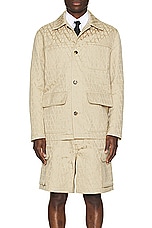 Valentino Iconagraphe Jacket in Beige, view 3, click to view large image.