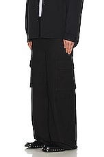 Valentino Cargo Pants in Black, view 5, click to view large image.