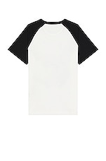 Valentino T-shirt in White & Black, view 2, click to view large image.