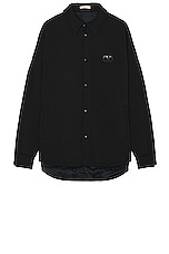 Valentino Button Down Shirt in Black, view 1, click to view large image.