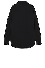 Valentino Button Down Shirt in Black, view 2, click to view large image.