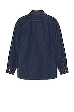 Valentino Denim Button Down Shirt in Denim, view 2, click to view large image.